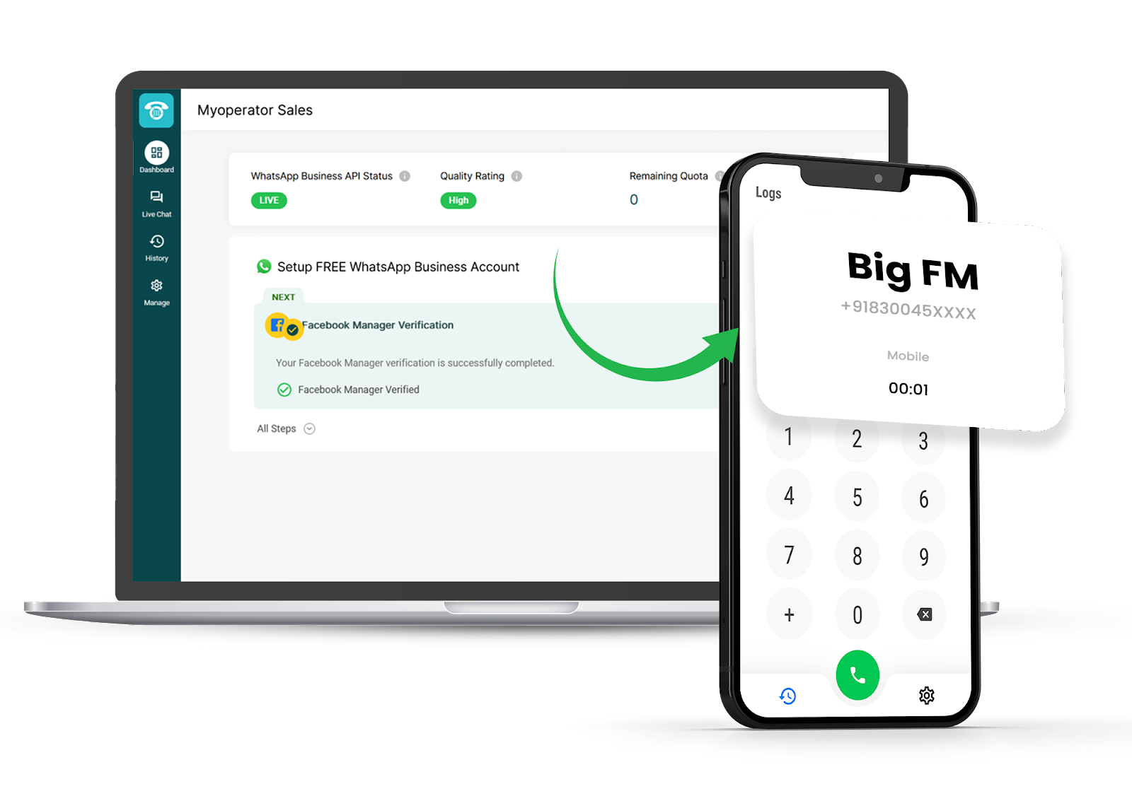 The Big FM - MyOperator WhatsApp Success Story