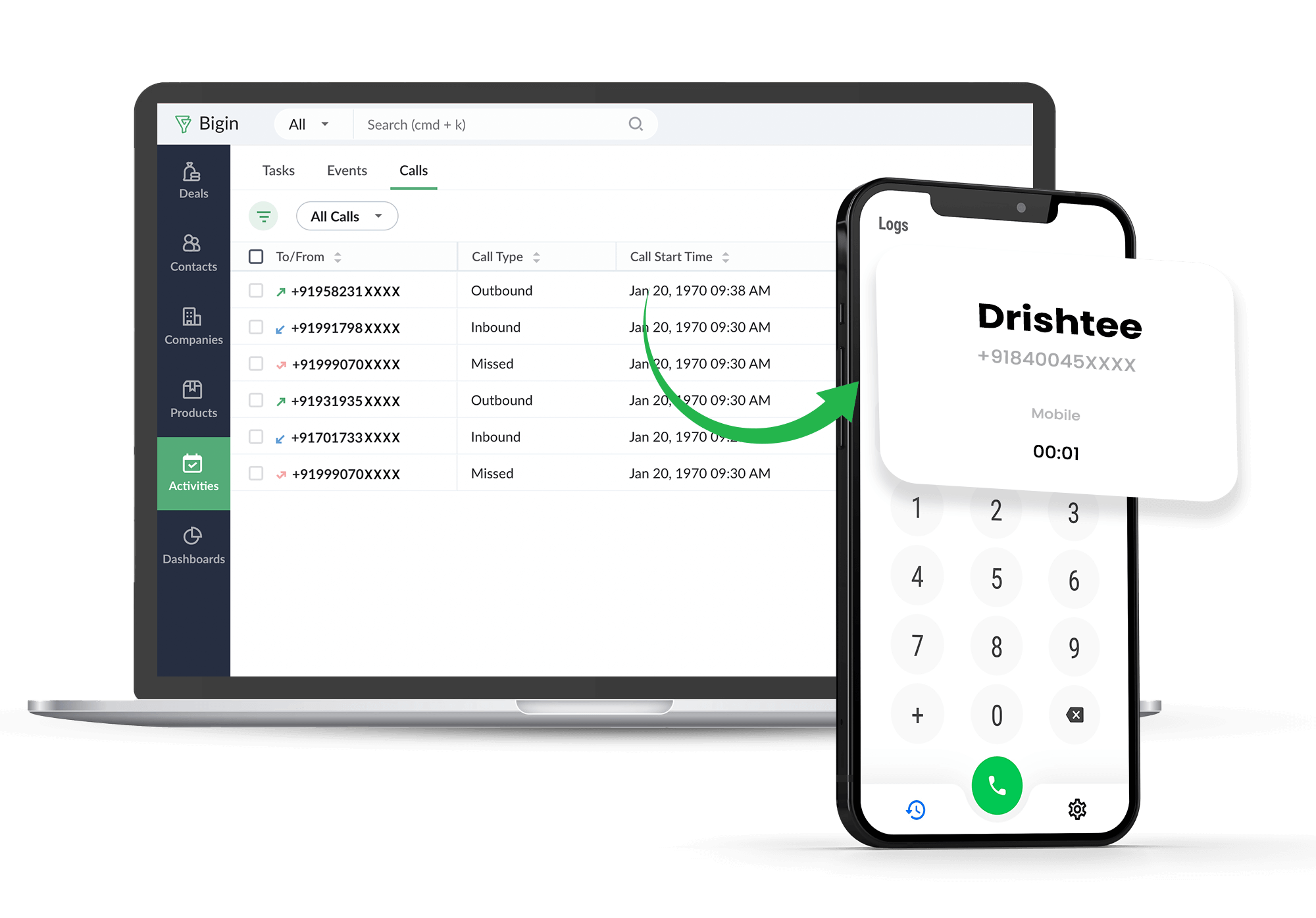 The Drishtee - MyOperator x Bigin by Zoho CRM Success Story